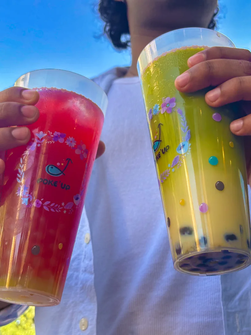 Bubble teas colorés