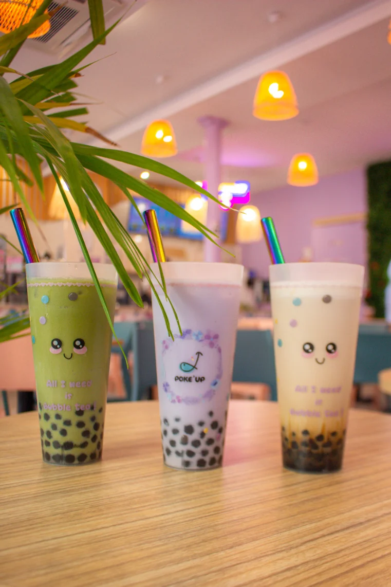 Bubble teas colorés
